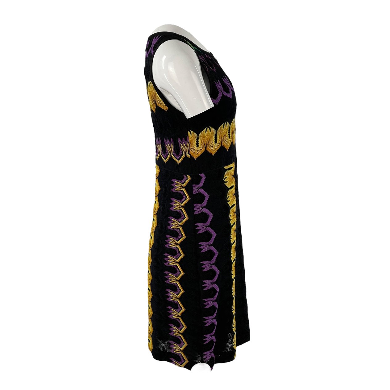  Missoni Black Multicolor Knit Dress 40 MISSONI  