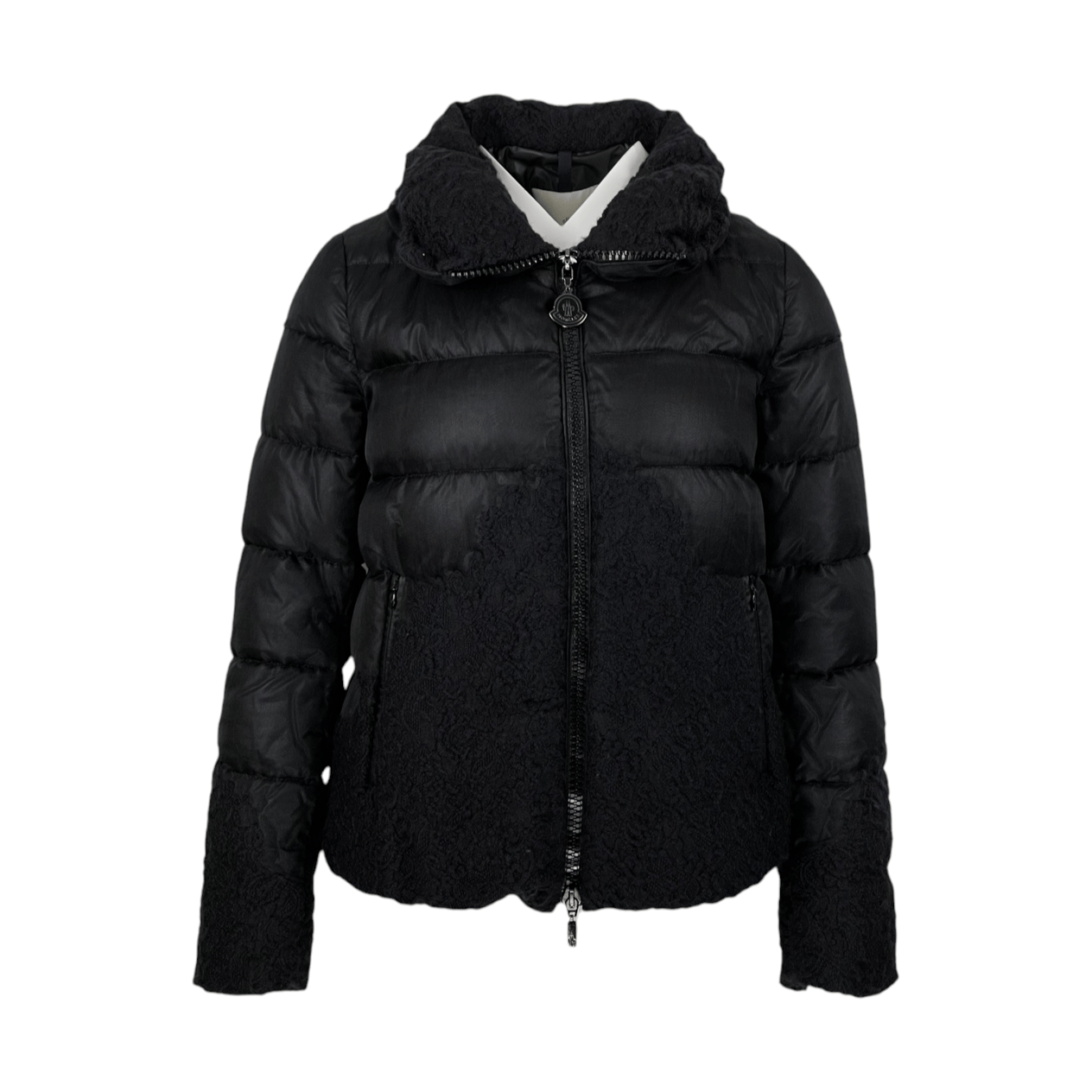  Moncler Black Panache Down Jacket 1 MONCLER  