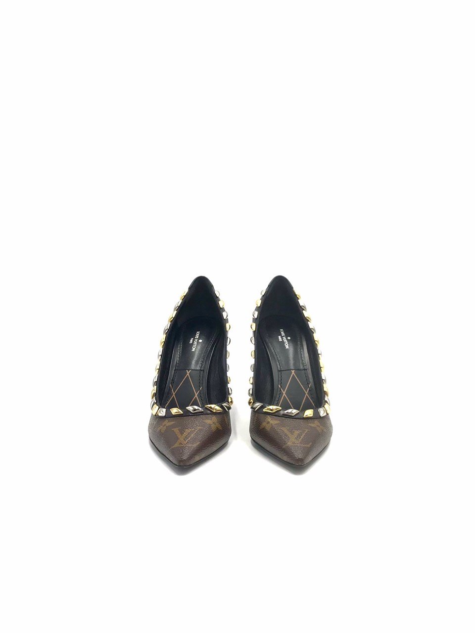 Monogram Coated Canvas Eldorado Heels LOUIS VUITTON