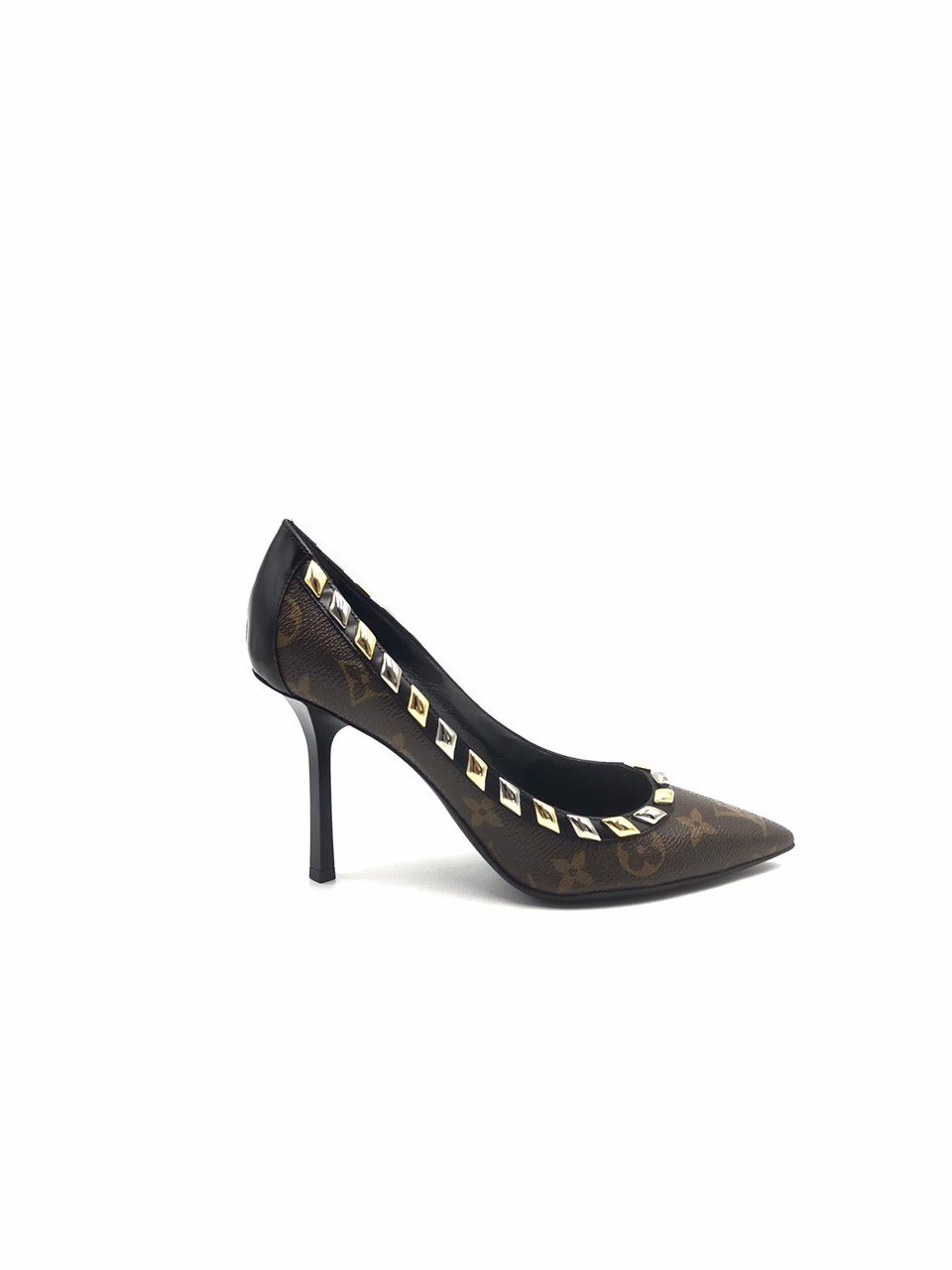 Monogram Coated Canvas Eldorado Heels LOUIS VUITTON
