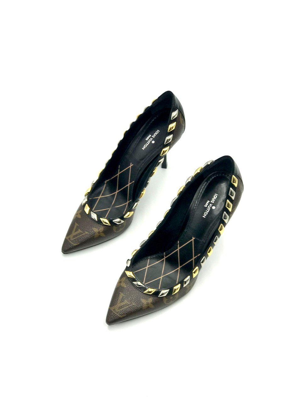 Monogram Coated Canvas Eldorado Heels LOUIS VUITTON