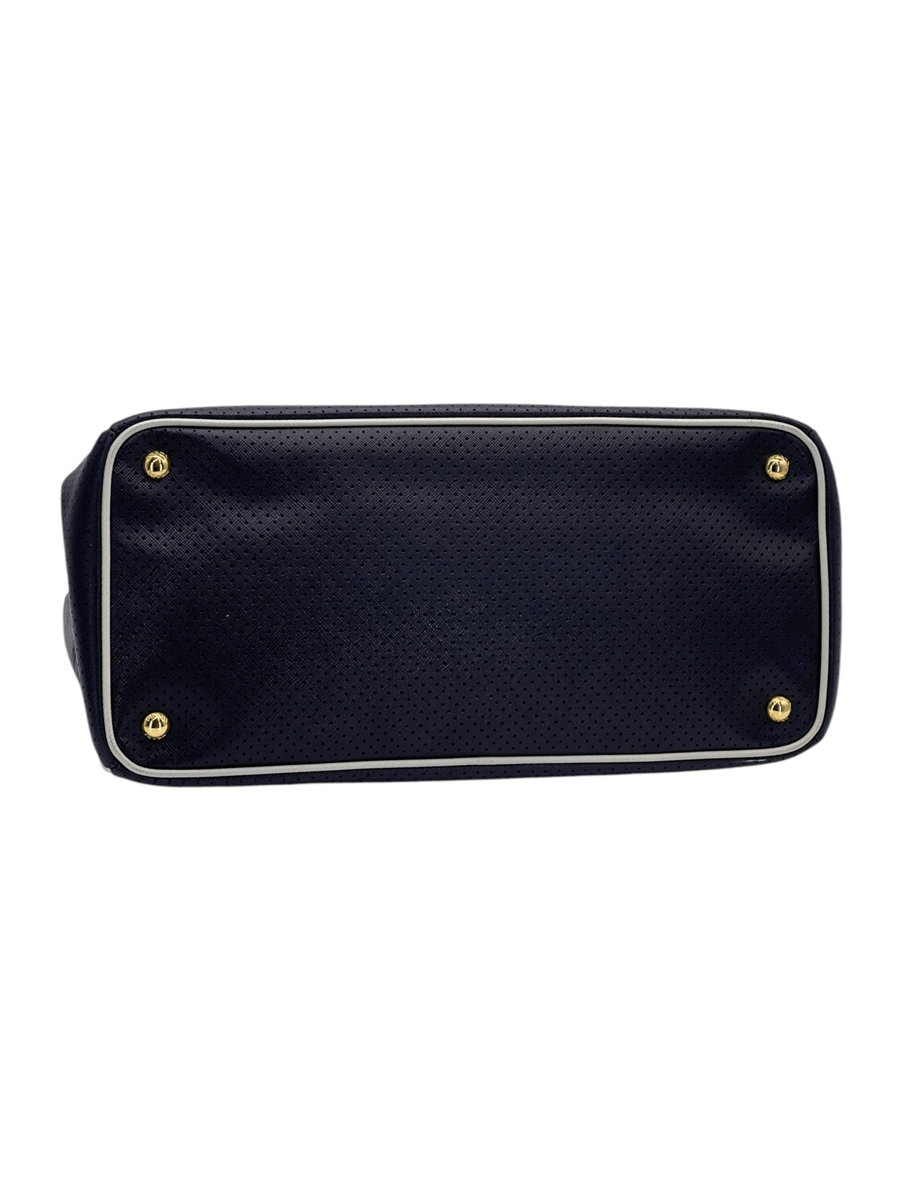  Prada Black Perforated Saffiano Leather Galleria Handbag PRADA  