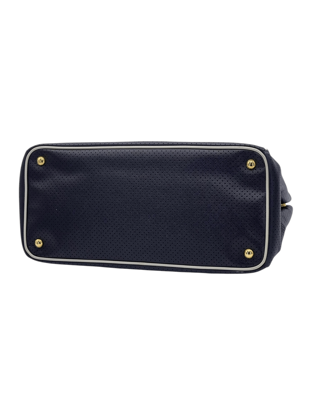  Prada Black Perforated Saffiano Leather Galleria Handbag PRADA  