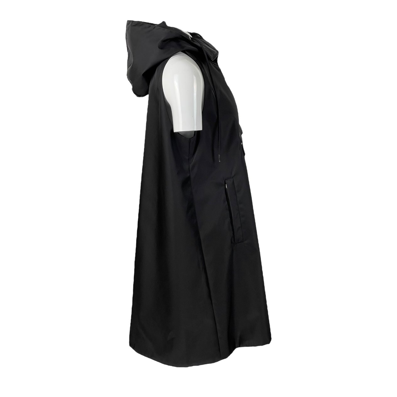  Prada Black Re Nylon Mini Dress IT44 PRADA  