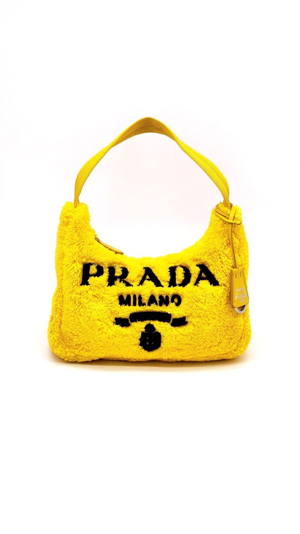  Prada Re Edition 2000 Yellow Terry Mini Bag PRADA  