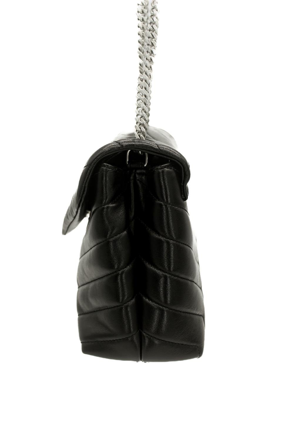  Saint Laurent Black Leather Small Loulou Bag YVES SAINT LAURENT  