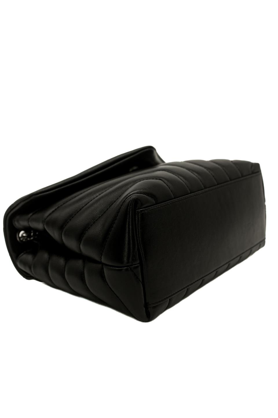 Saint Laurent Black Leather Small Loulou Bag YVES SAINT LAURENT  