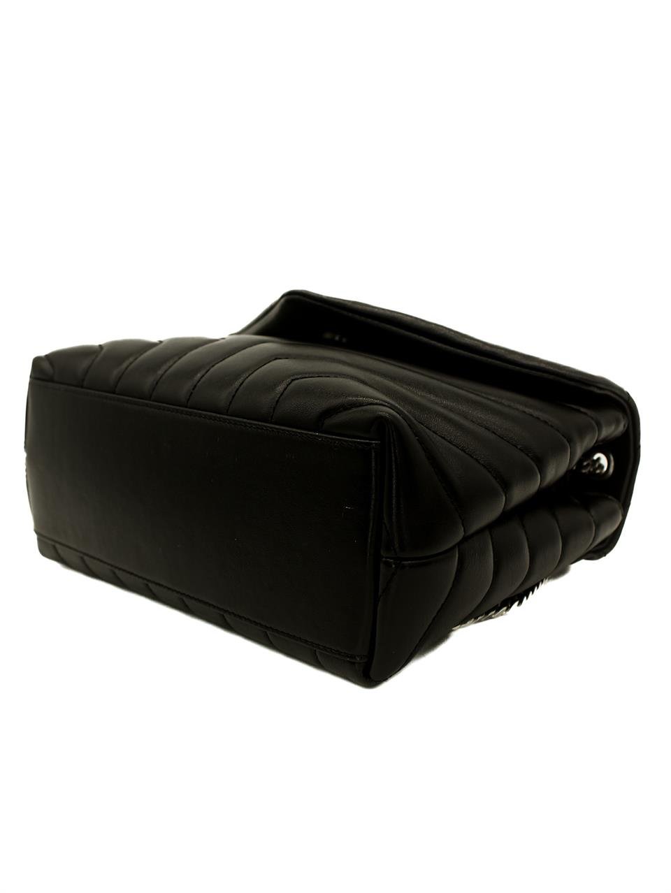  Saint Laurent Black Leather Small Loulou Bag YVES SAINT LAURENT  