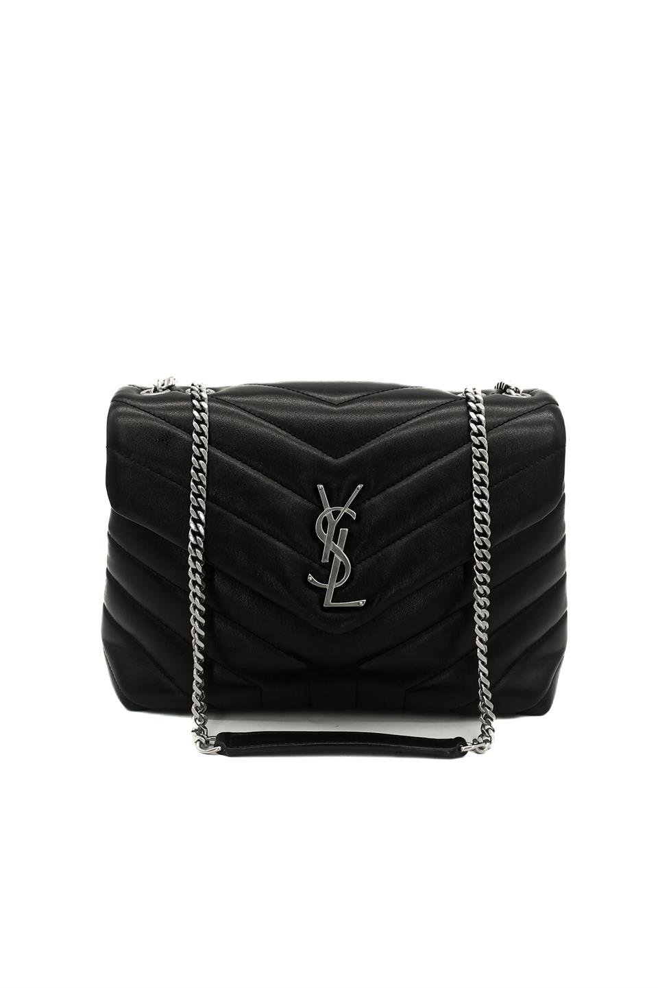  Saint Laurent Black Leather Small Loulou Bag YVES SAINT LAURENT  