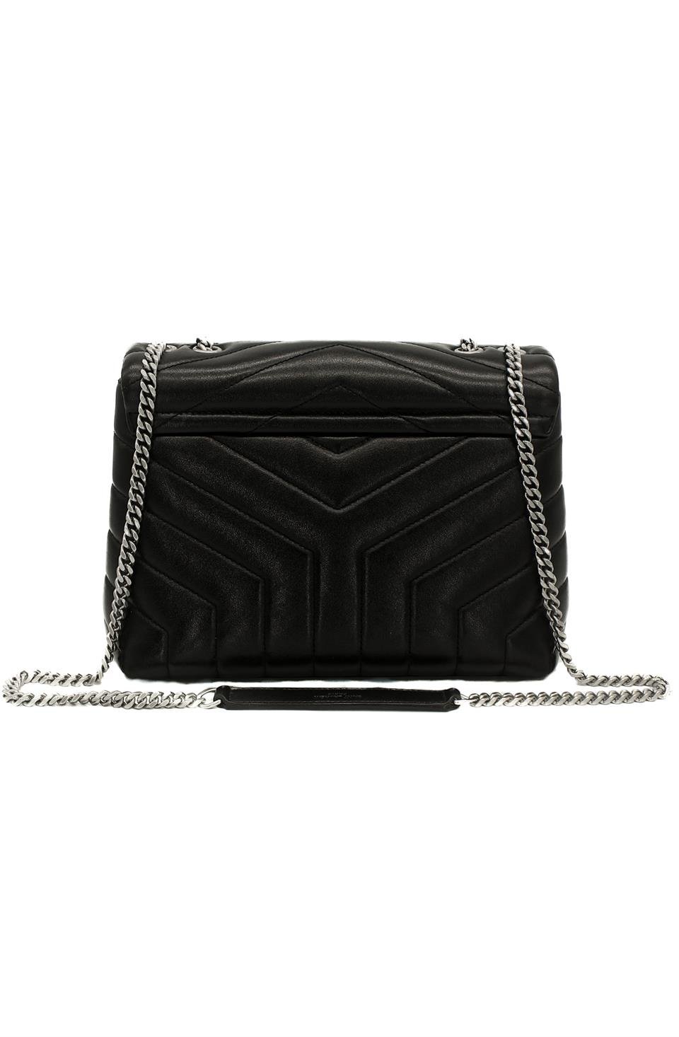  Saint Laurent Black Leather Small Loulou Bag YVES SAINT LAURENT  