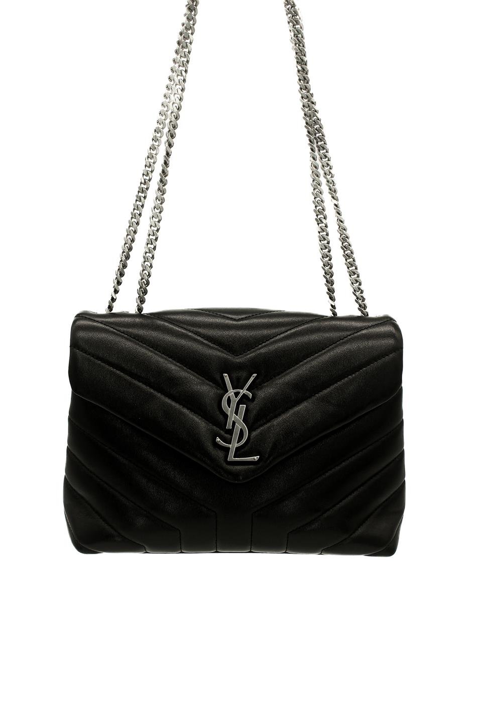  Saint Laurent Black Leather Small Loulou Bag YVES SAINT LAURENT  