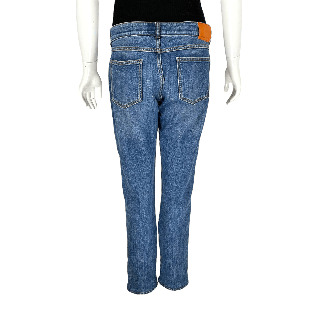 Stella McCartney Blue Logo Embellished Denim Pant 27 STELLA MCCARTNEY  