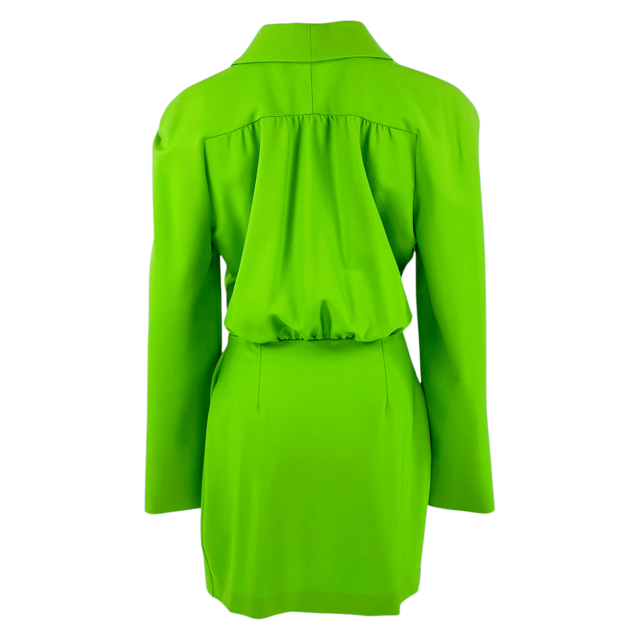  The Attico Neon Green Double Breasted Blazer Jacket IT42 THE ATTICO  