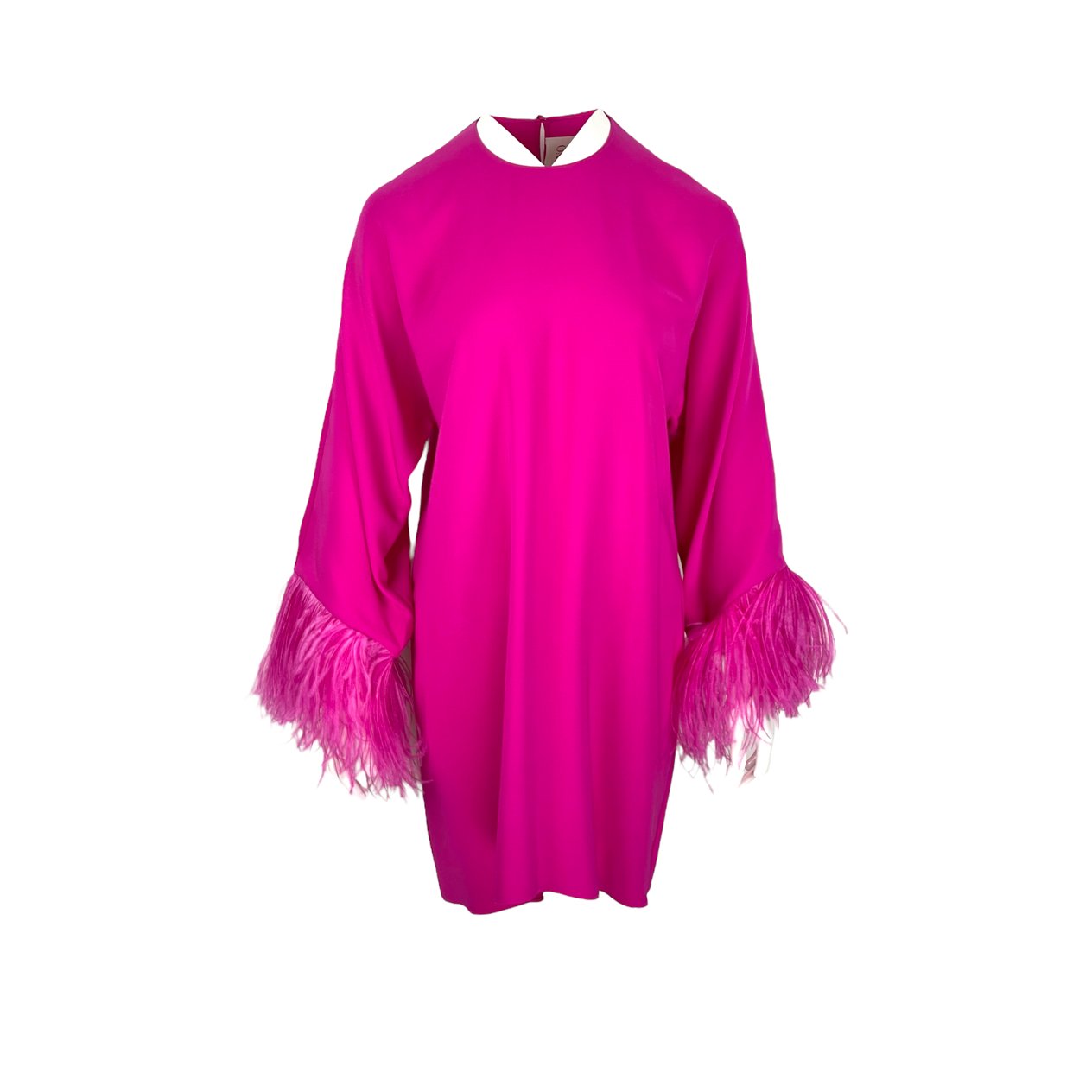  Valentino Fuchsia Cady Couture Embroidered Dress IT40 VALENTINO GARAVANI  