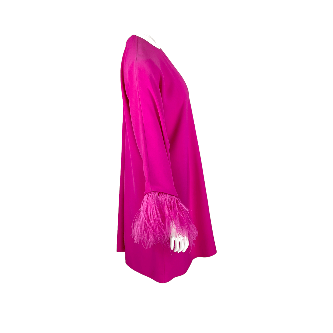  Valentino Fuchsia Cady Couture Embroidered Dress IT40 VALENTINO GARAVANI  