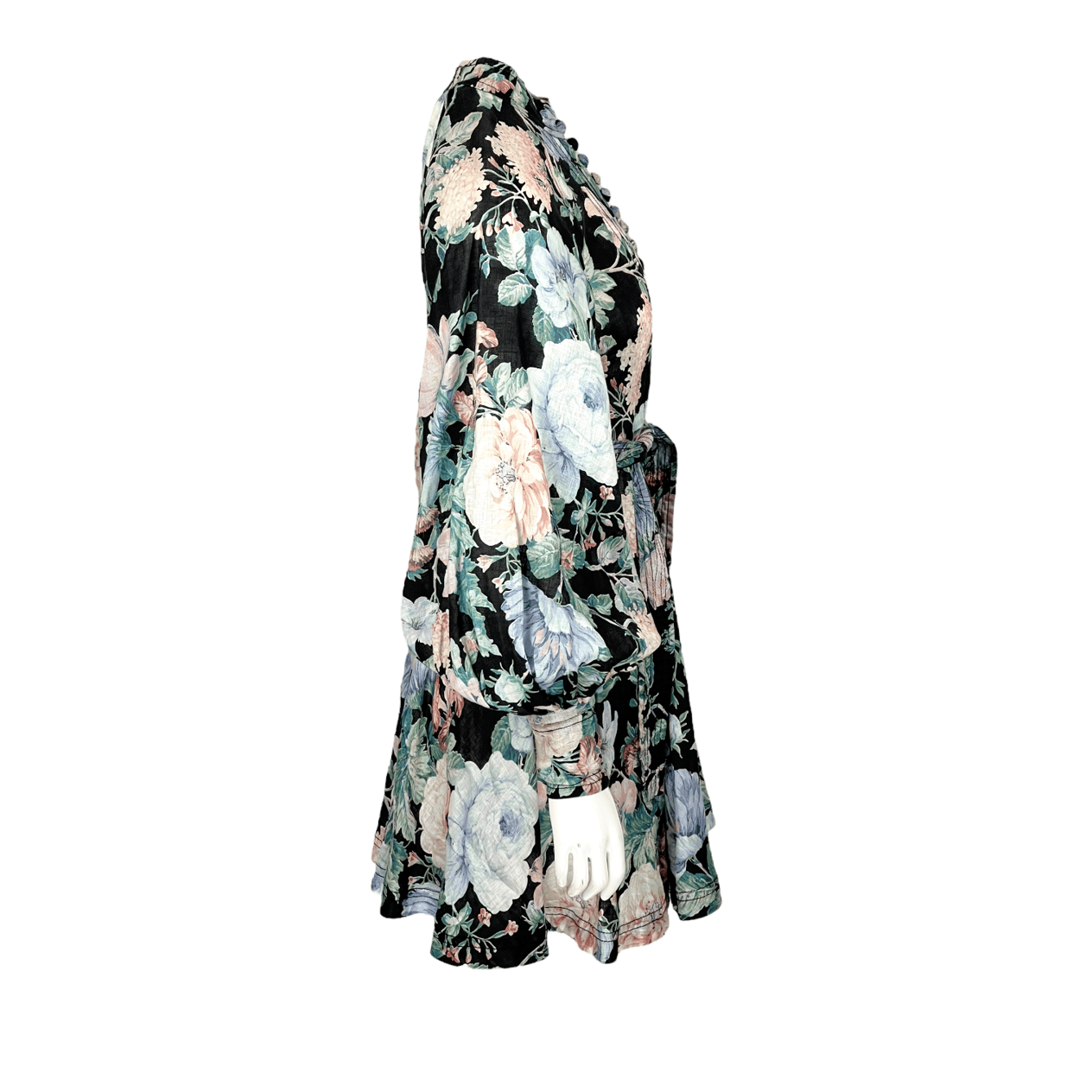  Zimmermann Black Verty Print Linen Mini Dress 1 ZIMMERMANN  