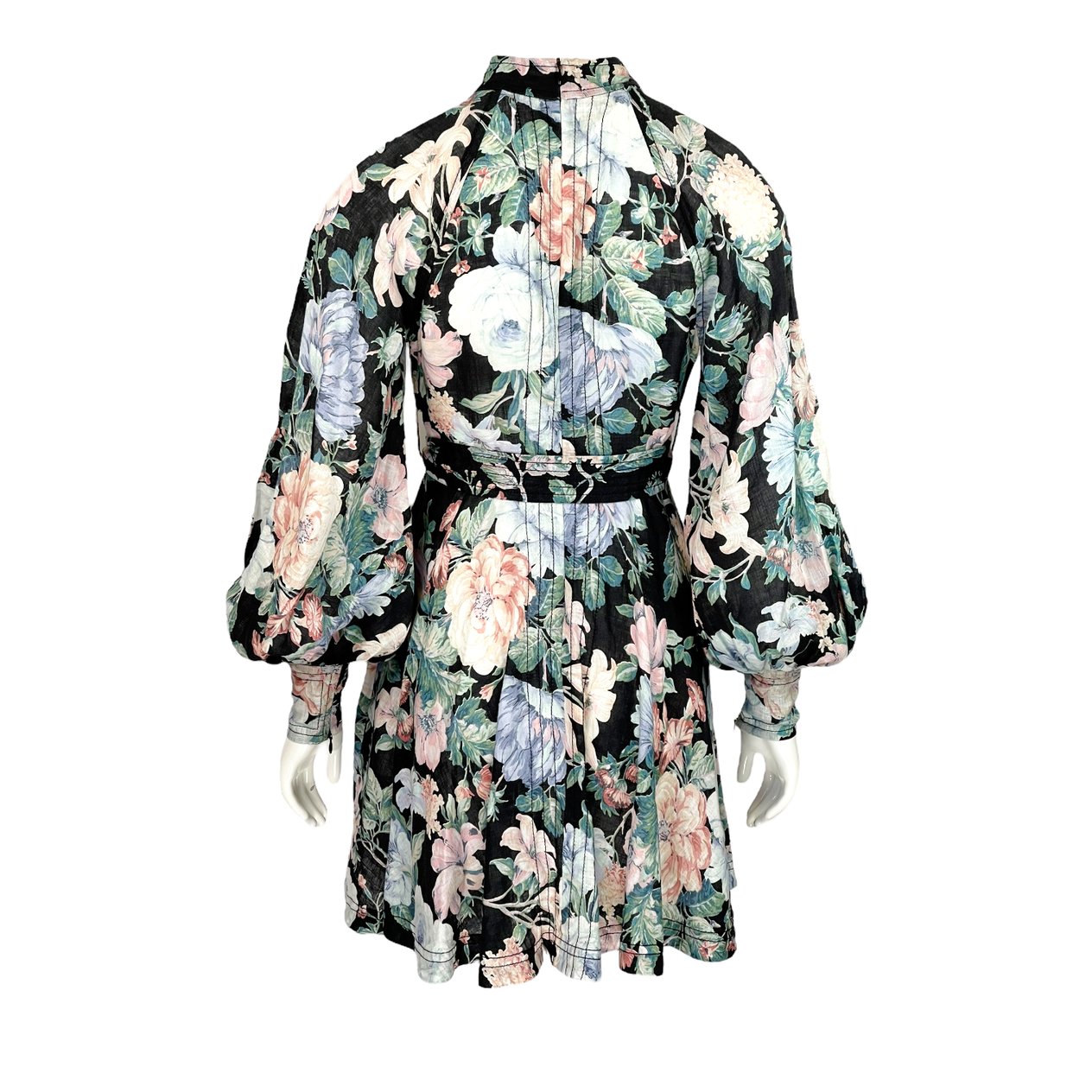  Zimmermann Black Verty Print Linen Mini Dress 1 ZIMMERMANN  