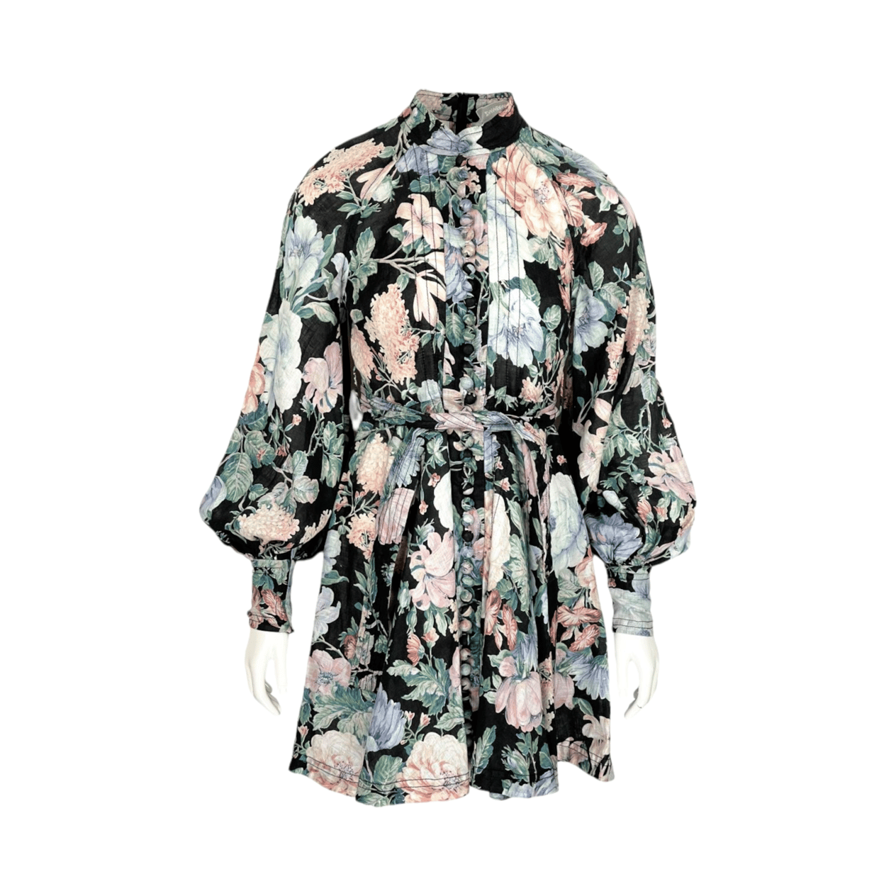  Zimmermann Black Verty Print Linen Mini Dress 1 ZIMMERMANN  
