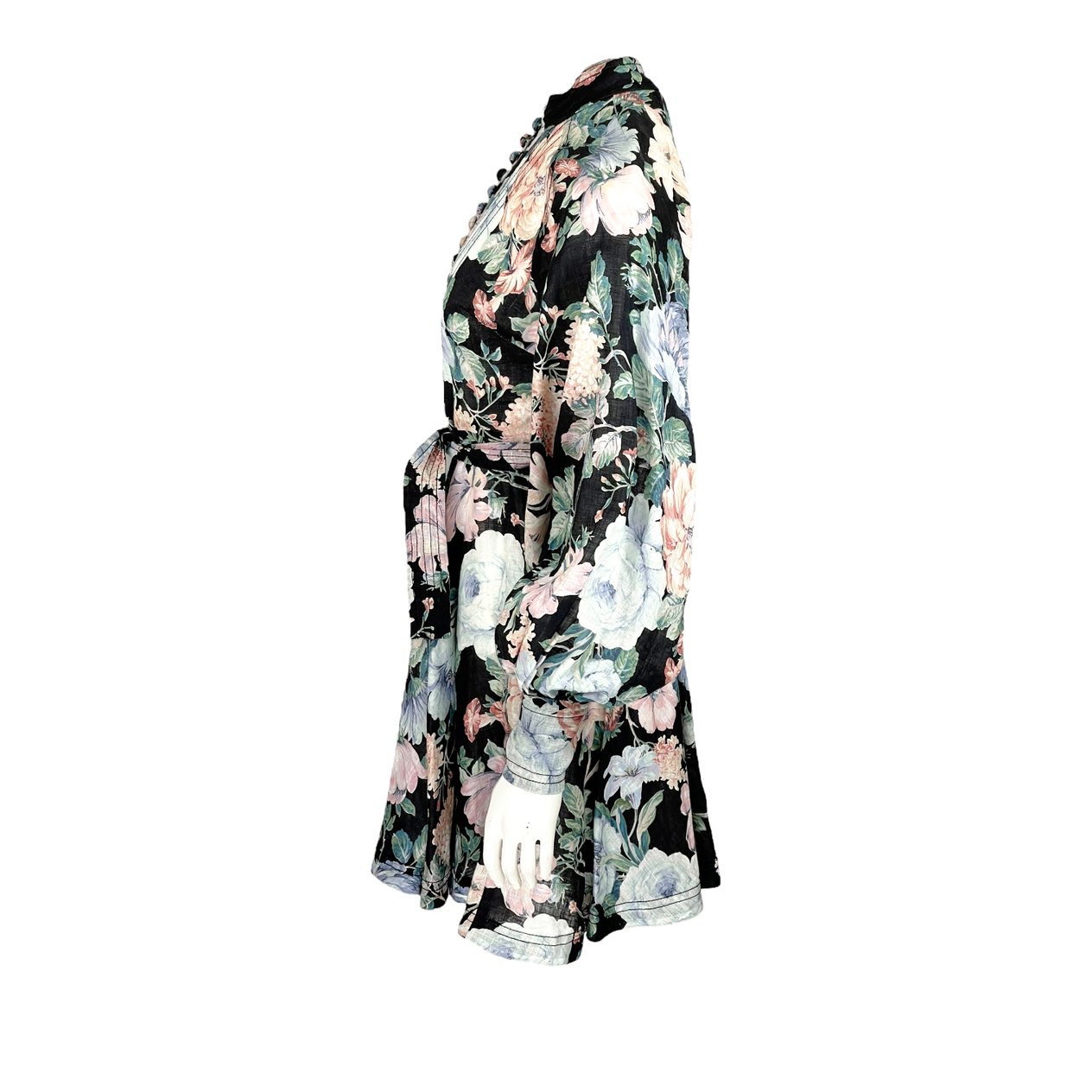  Zimmermann Black Verty Print Linen Mini Dress 1 ZIMMERMANN  