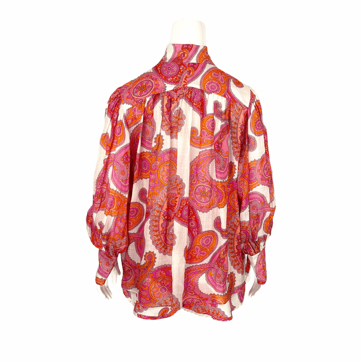  Zimmermann Pink White Peggy Paisley Shirt 1 Mini Short 1 ZIMMERMANN  