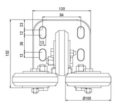 Rooler Makaralı Paten 2500 Kg 