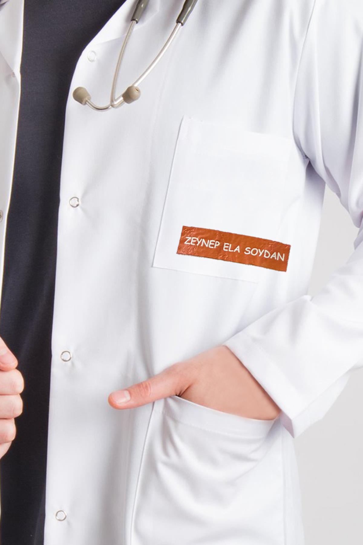 Kıyafet Etiketi - Doktor Hemşire Polis Kıyafet Kumaş Etiketi İlkokul Kıyafet Kumaş Etiketi