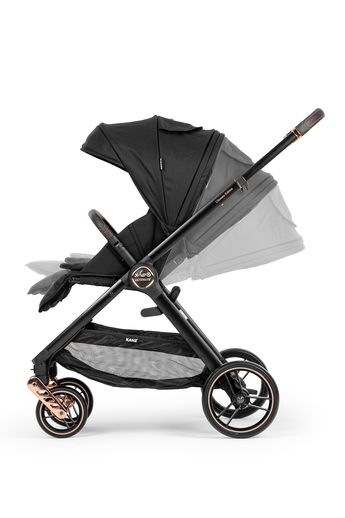 Kanz x-Go Ultimate Travel Sistem Bebek Arabası Rose Gold Siyah