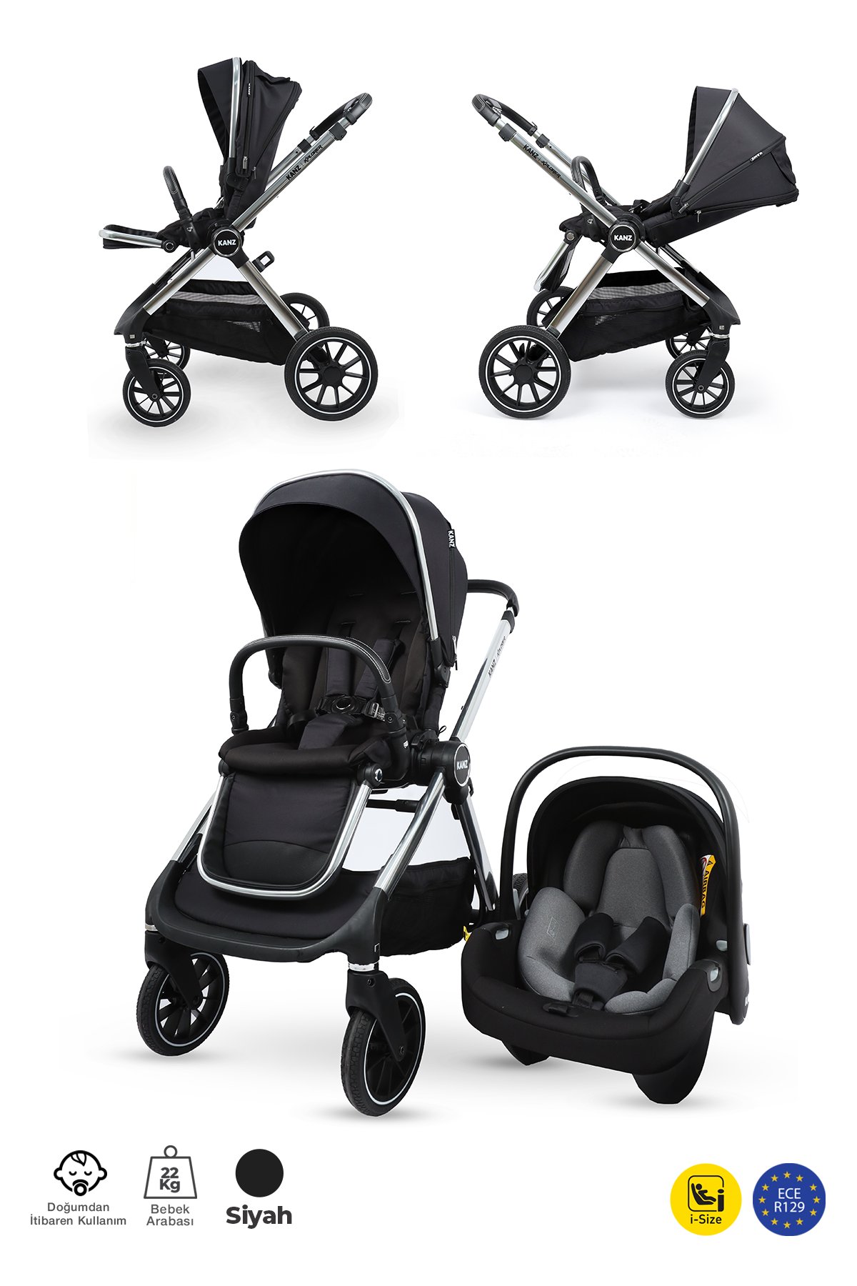 KZ EXPLORER KANZ BEBEK ARABASI TRV COLE BLACK