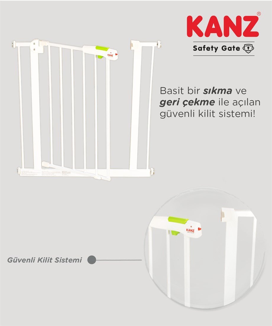 KZ KANZ SAFETY GATE GUVENLIK KAPISI BEYAZ