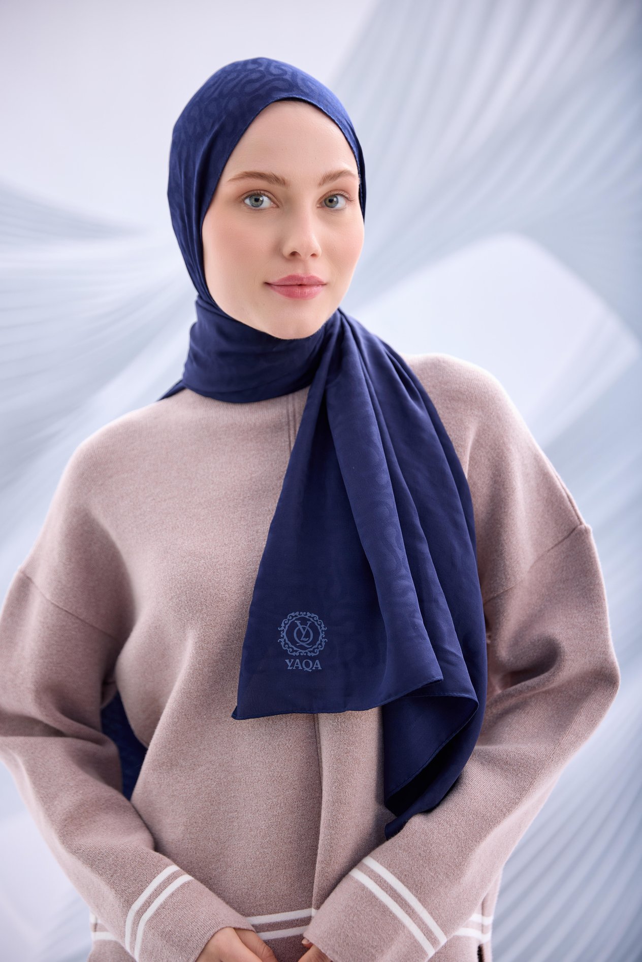 GECE MAVİSİ BULMACA DESEN JAKAR ŞAL-YQ03001