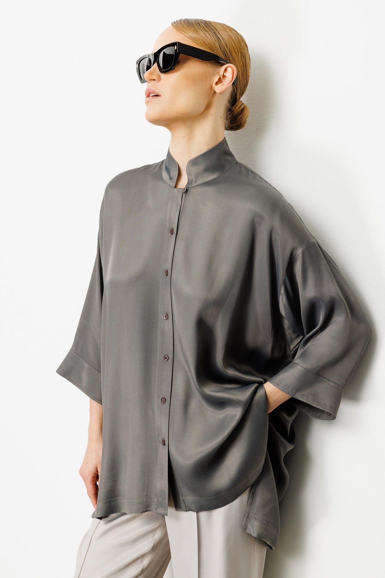 Hakim Yaka Oversize Bluz