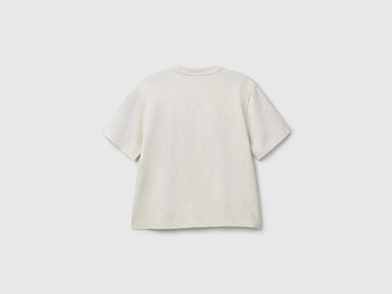  Benetton Erkek Çocuk Slogan Baskılı T-Shirt 
