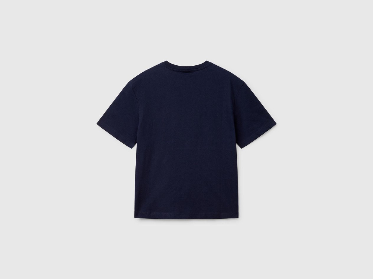  Benetton Erkek Çocuk Slogan Baskılı T-Shirt 