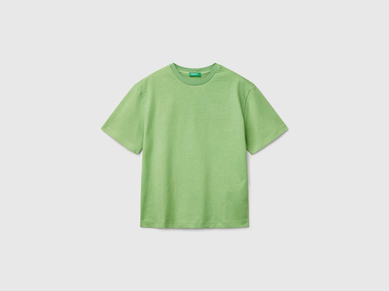  Benetton Erkek Çocuk Slogan Baskılı T-Shirt 
