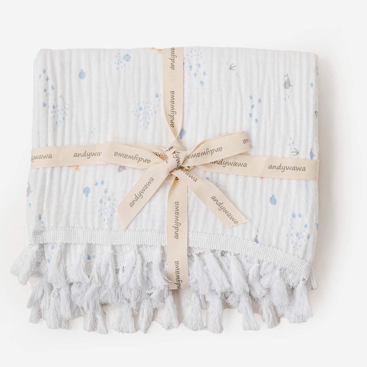 BEBEK BATTANİYE BLANKET 100X120 OCEAN IS MY HAPPY PLACE MUSLIN