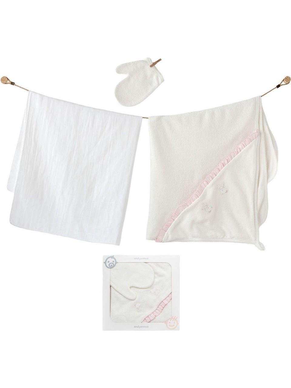 BEBEK HAVLU TAKIM 3 PCS TOWEL MUSLIN SET BASIC