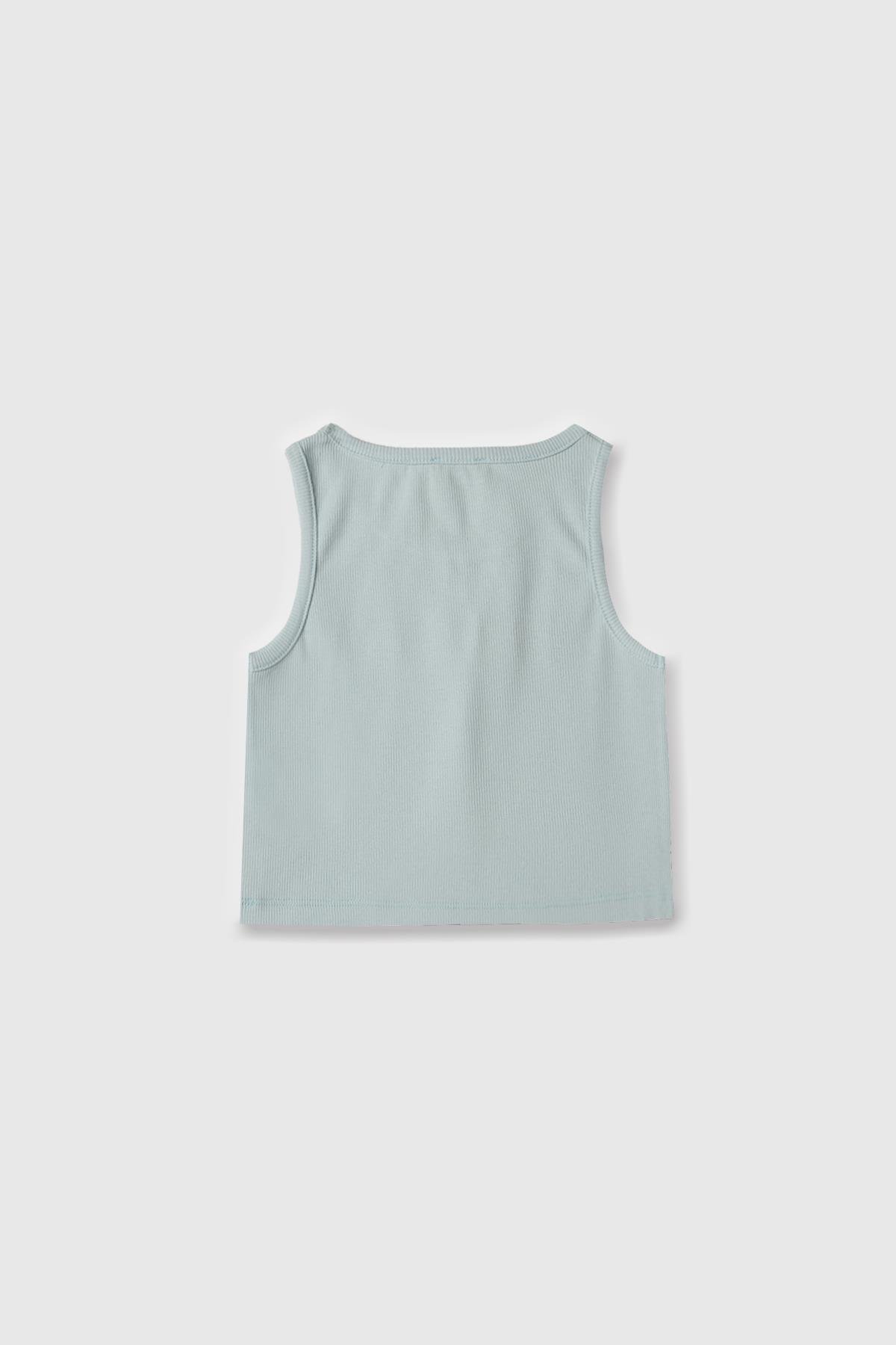 Benetton Kiz Cocuk Mavi Atlet