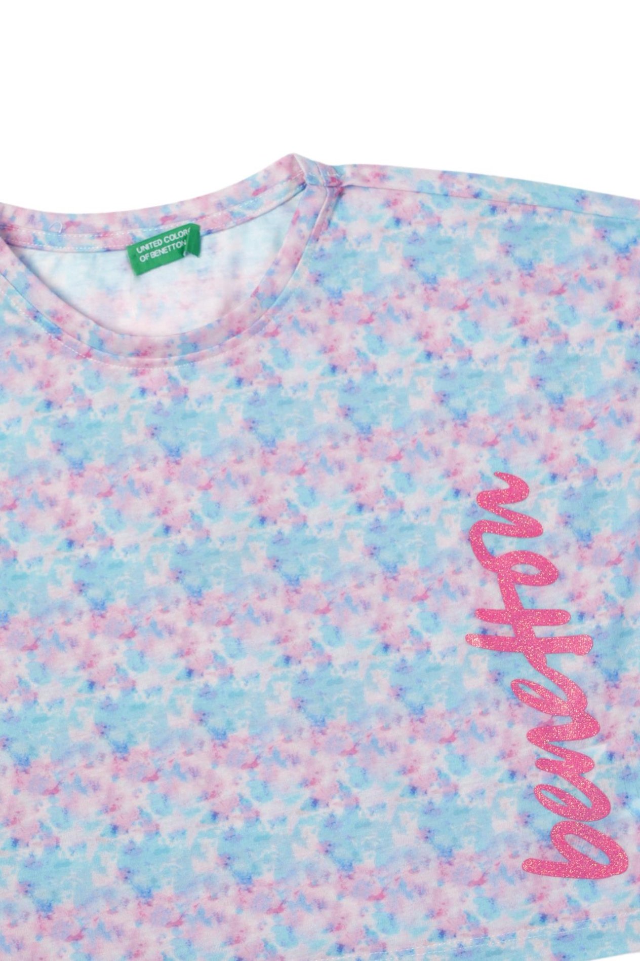 Benetton Kız Çocuk Turkuaz T-shirt BNT-G21257