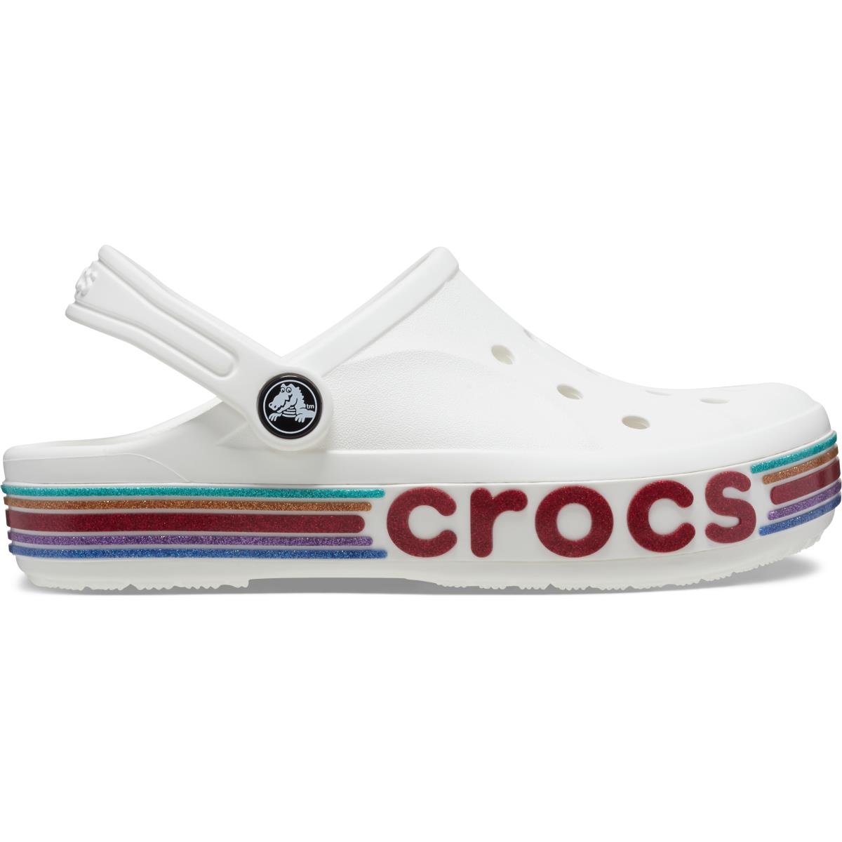 Crocs Bayaband Rainbow Glitter Clg K Beyaz Çocuk Sandalet