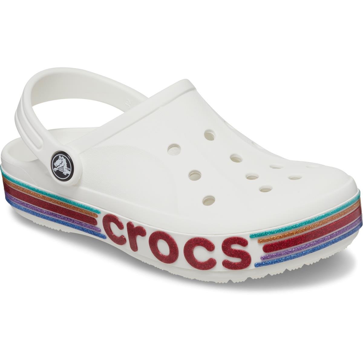 Crocs Bayaband Rainbow Glitter Clg K Beyaz Çocuk Sandalet