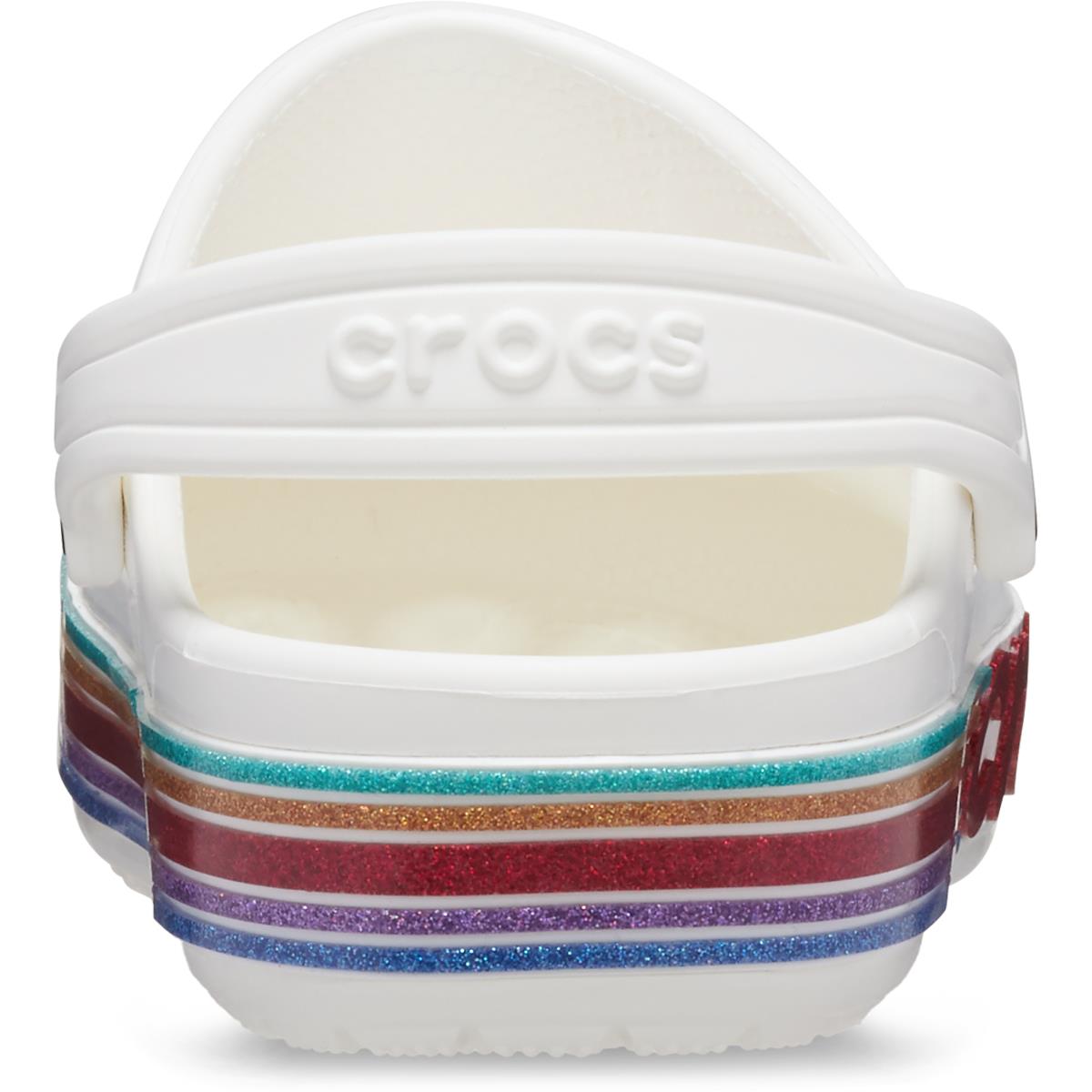 Crocs Bayaband Rainbow Glitter Clg K Beyaz Çocuk Sandalet