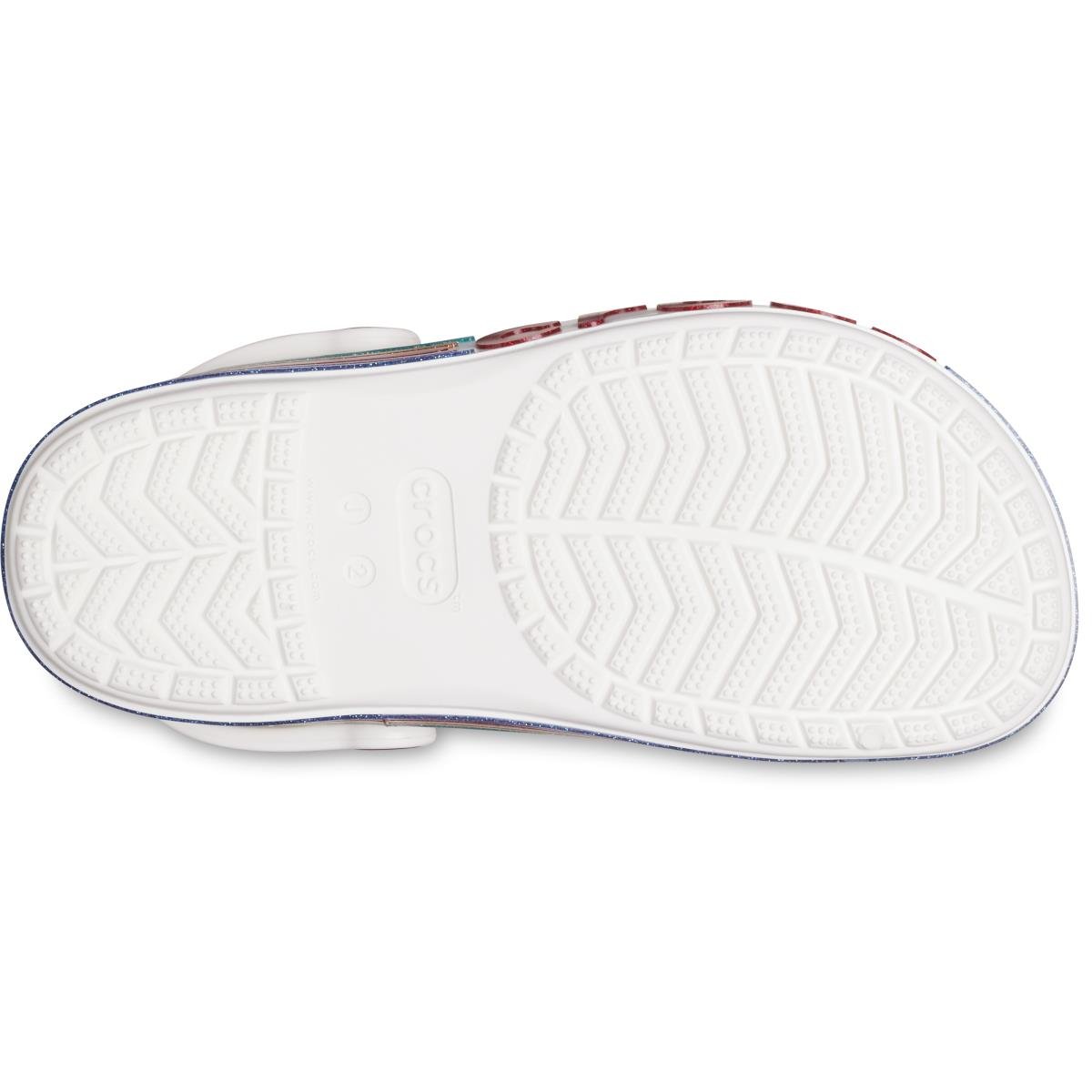 Crocs Bayaband Rainbow Glitter Clg K Beyaz Çocuk Sandalet