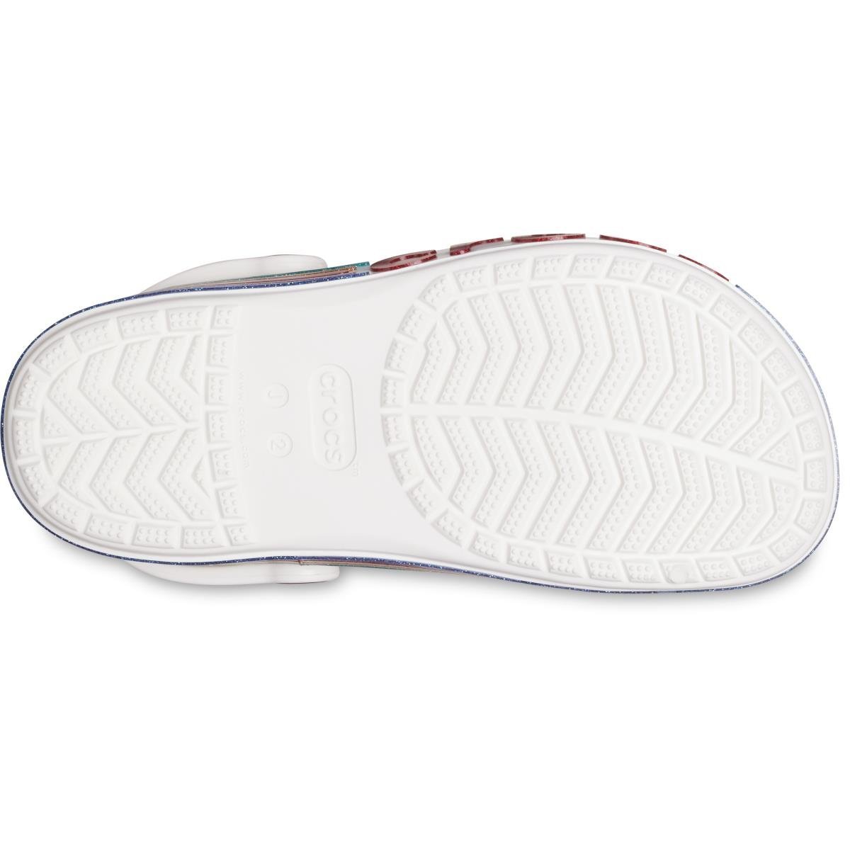 Crocs Bayaband Rainbow Glitter Clg K Beyaz Çocuk Sandalet