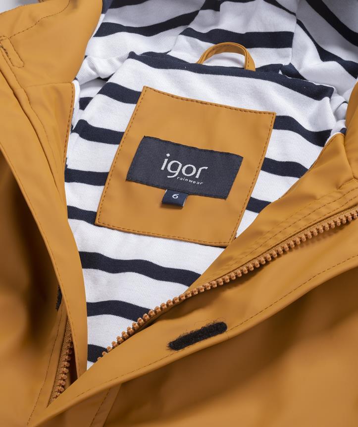 igor W10254 Euri Erkek Çocuk Hardal Yağmurluk