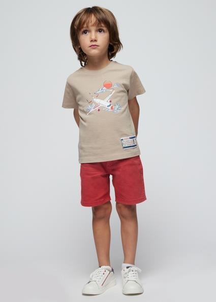 Mayoral Erkek Çocuk Krem T-shirt 03020-020