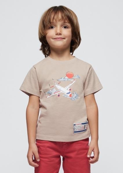 Mayoral Erkek Çocuk Krem T-shirt 03020-020