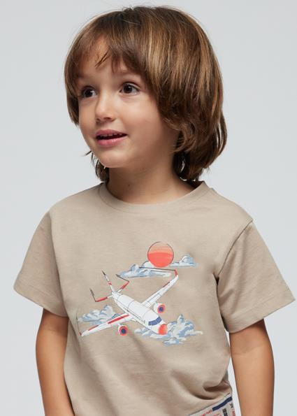 Mayoral Erkek Çocuk Krem T-shirt 03020-020