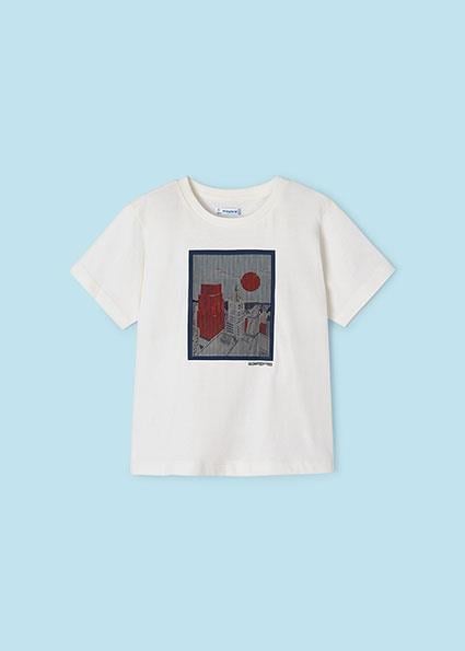 Mayoral Erkek Çocuk Krem T-shirt 03022-028