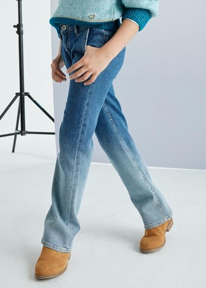 Mayoral Kız Çocuk Renk Geçişli Denim Pantolon