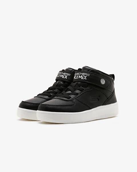 Skechers Sport Court 92 Show Starter Erkek Çocuk Siyah Işıklı Spor Ayakkabı